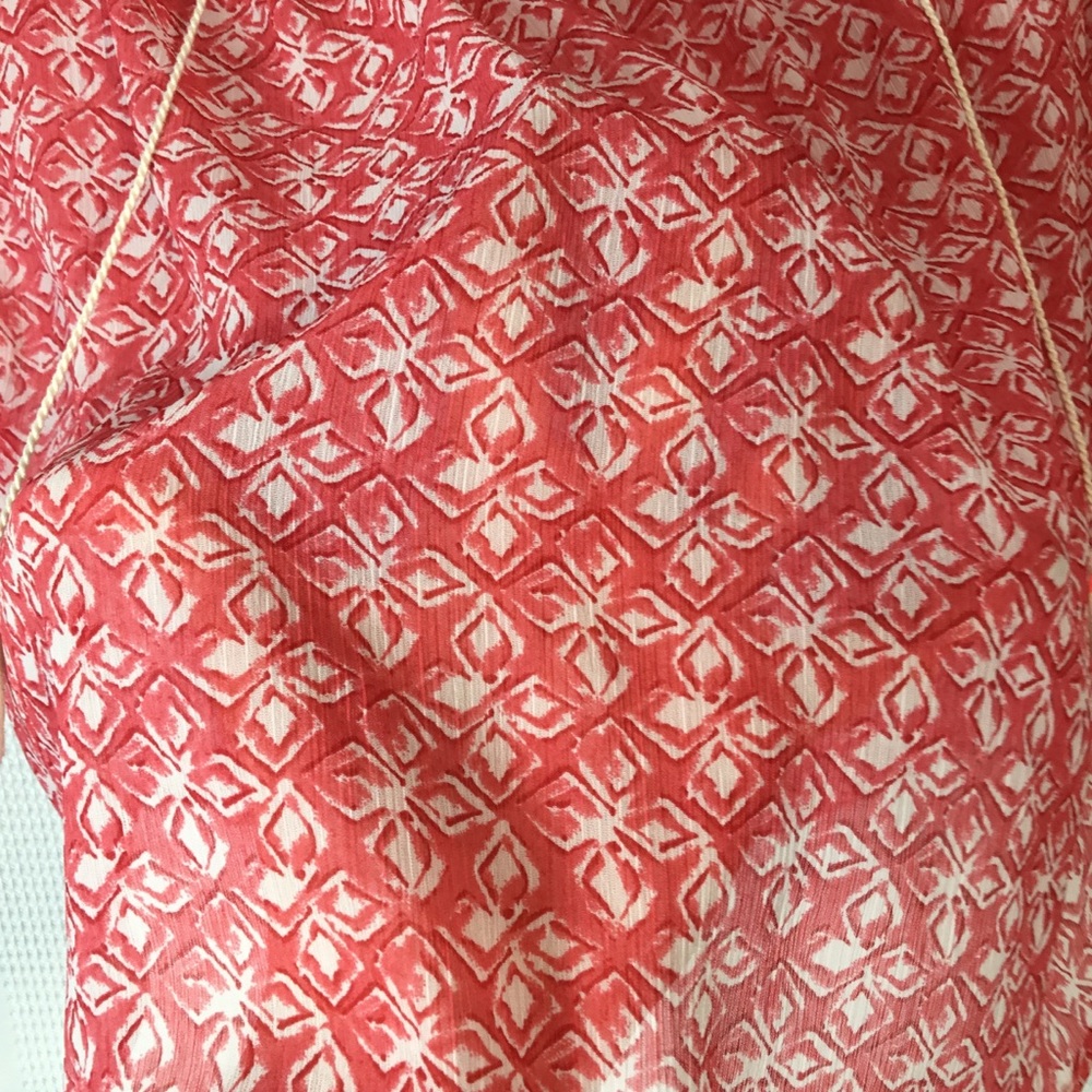 Hollister Floral Pink Sheer‎ Short Sleeve Top XS - Picture 12 of 14